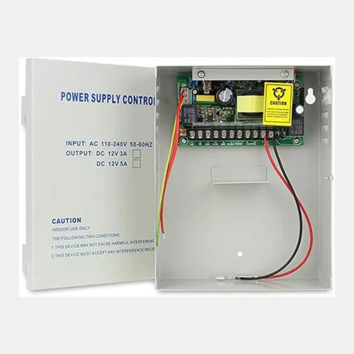 Boîtier d'alimentation pour système de contrôle d'accès AC 110-240 V vers DC 12V 5A Alimentation 12V 5A pour Contrôle d’Accès